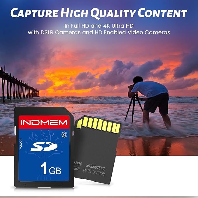 SD Card 1GB Class 4 Flash Memory Cards MLC Stanard Secure Digital Cards Camera - Image 4