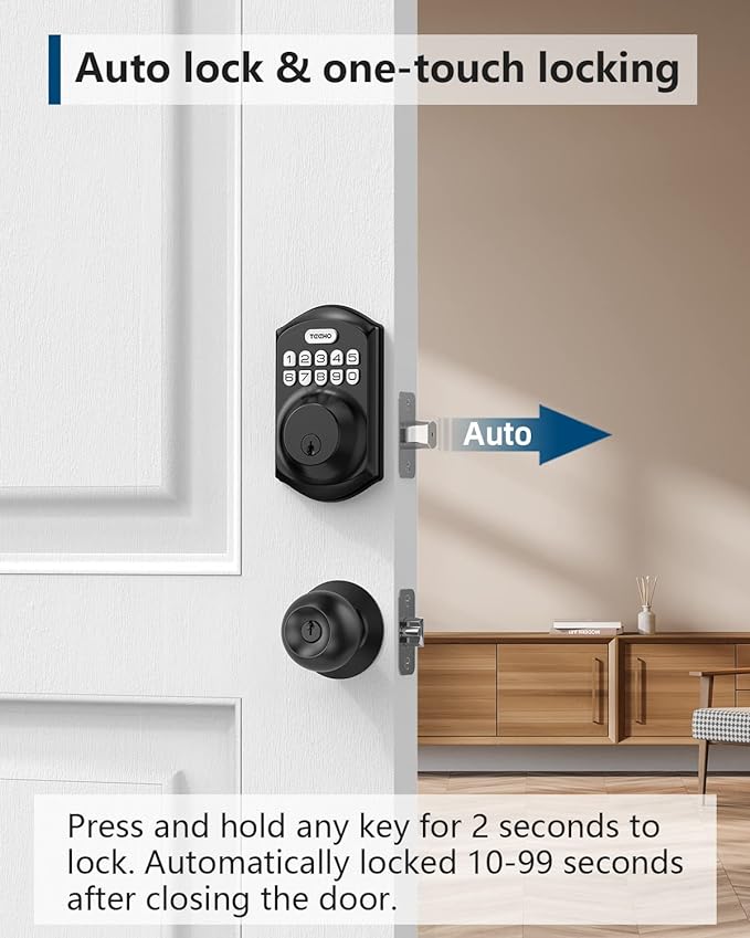 TEEHO TE001 Keyless Entry Door Lock - Image 3