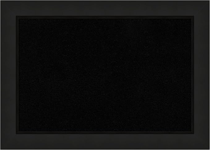 Amanti Art Black Cork Board for Wall, 15x21 Vision Board with Black Wood Frame, Small Corkboard Office Decor for Home Organization, Casual Corkboard Pinboard to Display Items for Home Organization in