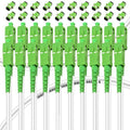 20Pack - 1m SC/APC to SC/APC Fiber Optic Internet Cable, Armored Single Mode by Bangun