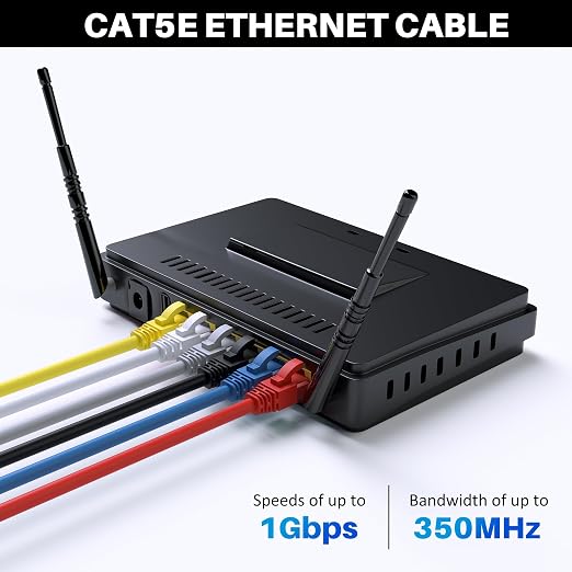 Kxable Cat5e Ethernet Cable 25 FT, Cat 5e Internet Cable, Standard RJ45 - Image 4