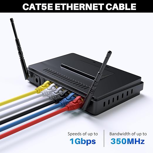 Kxable Cat5e Ethernet Cable 50 FT, Cat 5e Internet Cable, Standard RJ45 - Image 4