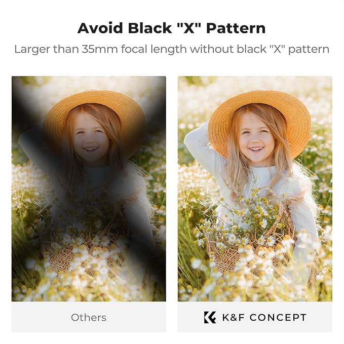 K&F CONCEPT 55mm Black Diffusion Mist Effect 1/4 & Variable ND2-32 & Circular - Image 4