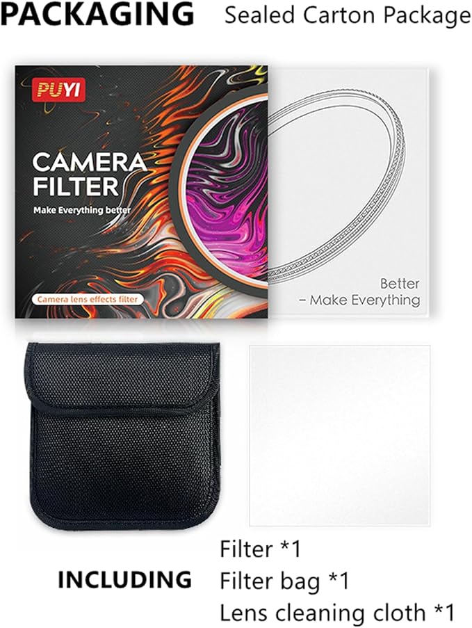 Camera Vortex Effect Filter, 82MM Prism Film Special Effects Glass Lens - Image 7