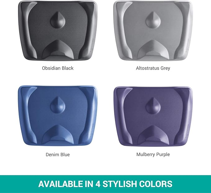 Topo Mini by Ergodriven | The Smaller Not-Flat Standing Desk Anti-Fatigue Mat with Calculated Terrain (Mulberry Purple)