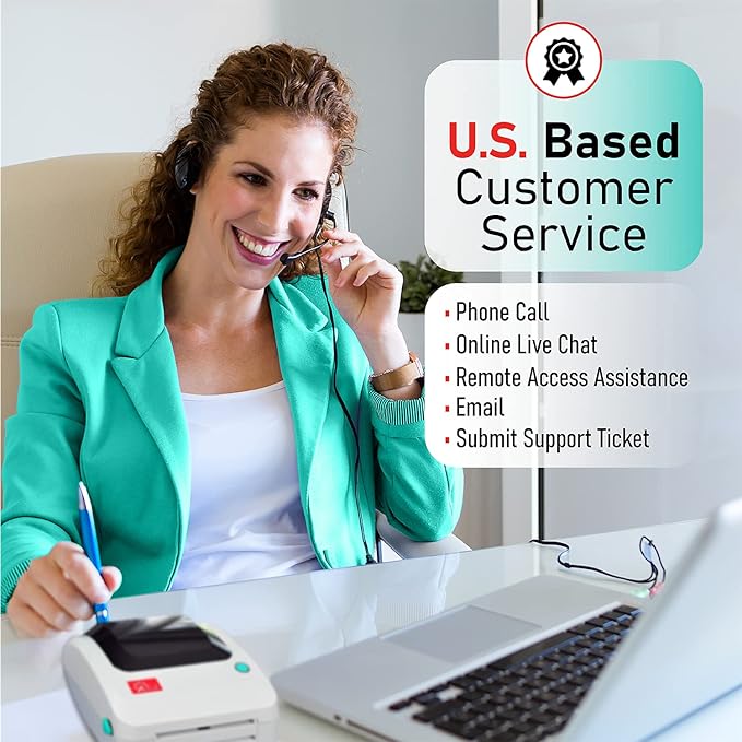 2054A-LAN Ethernet Network Shipping Label Printer for Windows Mac Chromebook iPhone & Android, Support Amazon Ebay Paypal Etsy Shopify ShipStation UPS USPS FedEx, 4x6 Direct Thermal