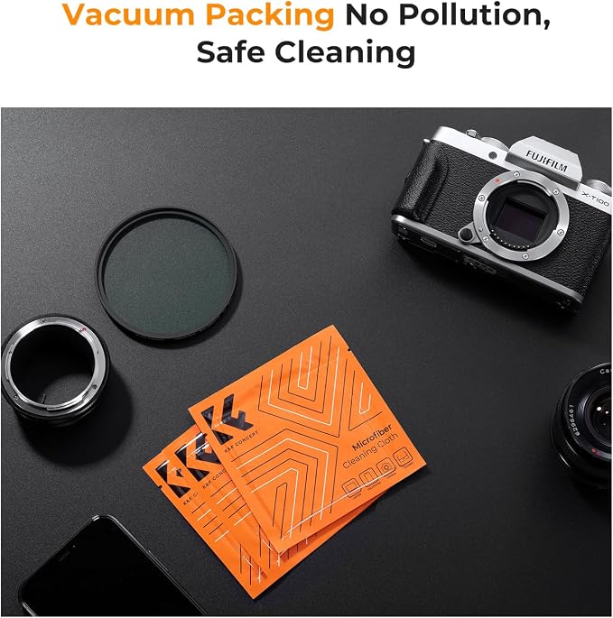 K&F Concept 52mm Lens Cap, 9-in-1 Center Pinch Lens Cover + Anti-Loss Keeper - Image 7