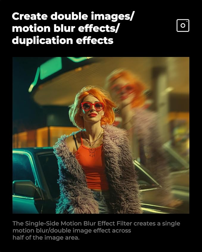 K&F CONCEPT 67mm Unilateral Blur Ghost Motion Filter Super Speed Effects - Image 3