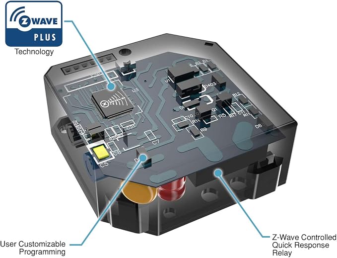 ENERWAVE Z-Wave Plus Relay, Hidden Smart Switch Wireless Remote Control to - Image 4