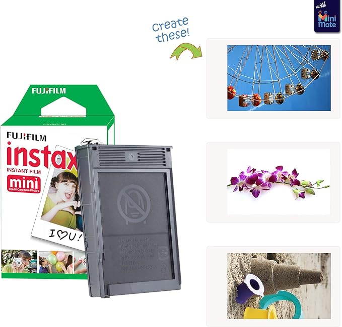 Fujifilm Instax Mini 11 Instant Camera Sky Blue + Minimate Custom Case + Fuji - Image 3