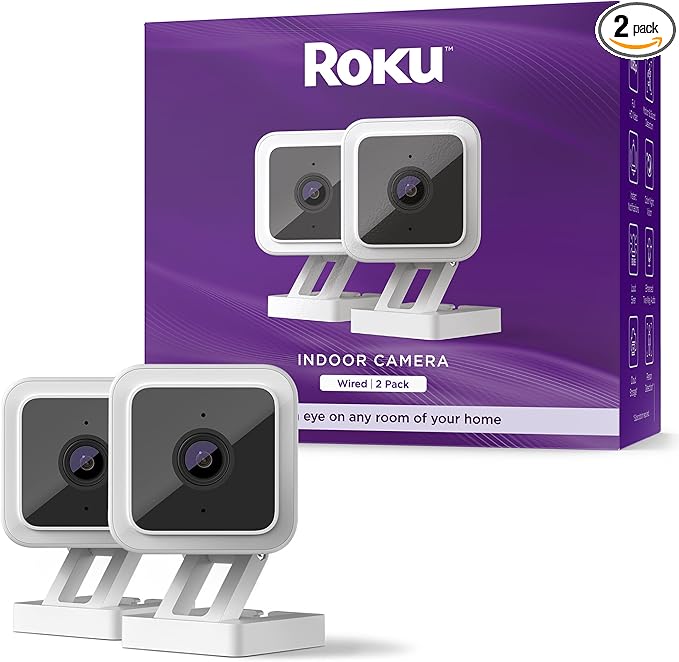 Roku Indoor Camera for Home Security, Works by Roku