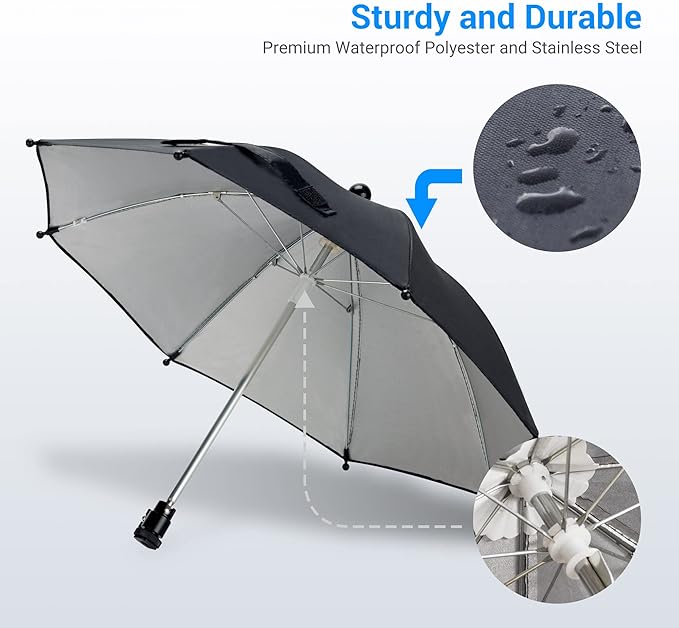 DSLR Mirrorless Camera Hot Shoe Umbrella Rain Cover Protector Sunshade - Image 5