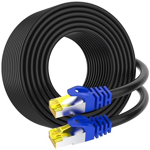 Cat 8 Ethernet Cable 25 ft, Heavy Duty High Speed Network Internet Cable by AoforzTech