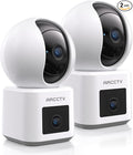 ARCCTV 2-Pack Dual Lens Indoor Security Camera, 2.5K WiFi 6 Pet Camera by ARCCTVSecurity