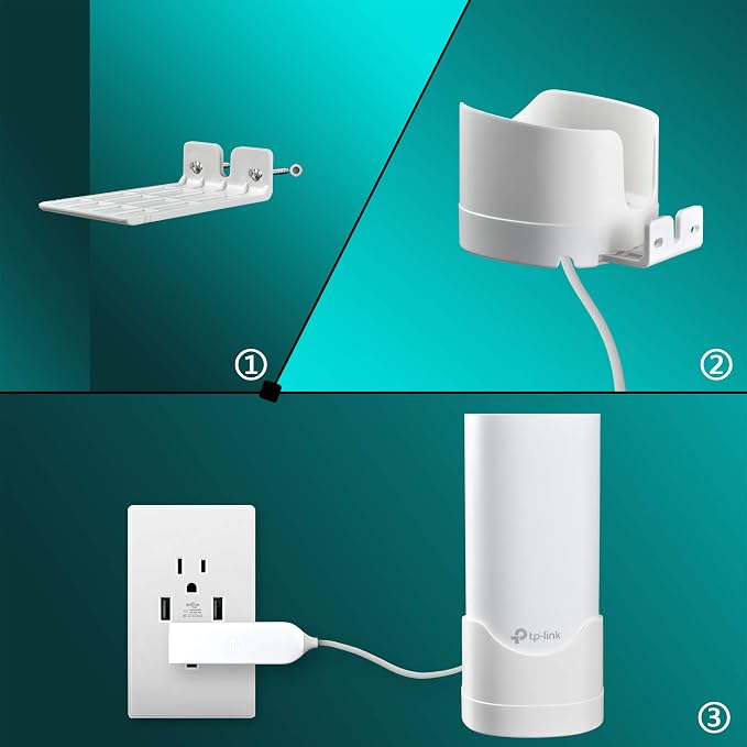 Wall Mount Bracket for Deco S4, W2400 Mesh WiFi System（2 Pack - Image 5