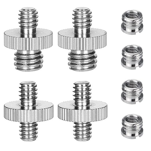 8PCS 1/4 Inch to 3/8 Inch Male Camera Screw Mount Adapter, Tripod Screw Adapter by Homeet