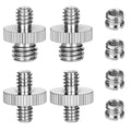 8PCS 1/4 Inch to 3/8 Inch Male Camera Screw Mount Adapter, Tripod Screw Adapter by Homeet