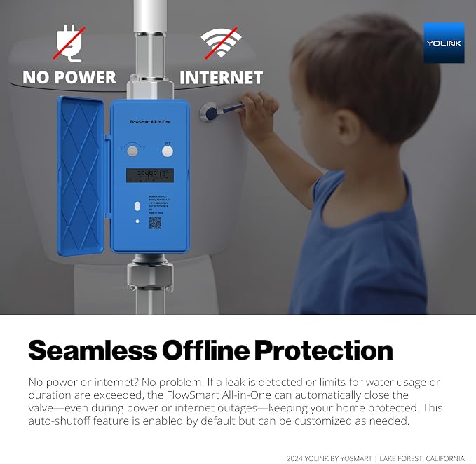 NSF Certified YoLink FlowSmart All-in-One Smart Water Meter & Auto Shutoff - Image 5
