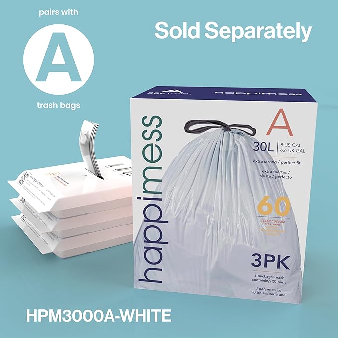 happimess HPM1014B Beni Kitchen 16-Gallon Double-Bucket Step-Open Trash Can with Soft-Close Lid, Modern, Minimalistic, Fingerprint Proof for Home, Kitchen, Laundry Room, Office, Bathroom, Black