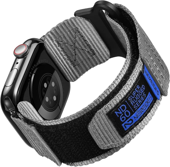 Nereides Compatible with Apple Watch Band Ultra 3/2/1, Nylon Sports Strap with by NEREIDES