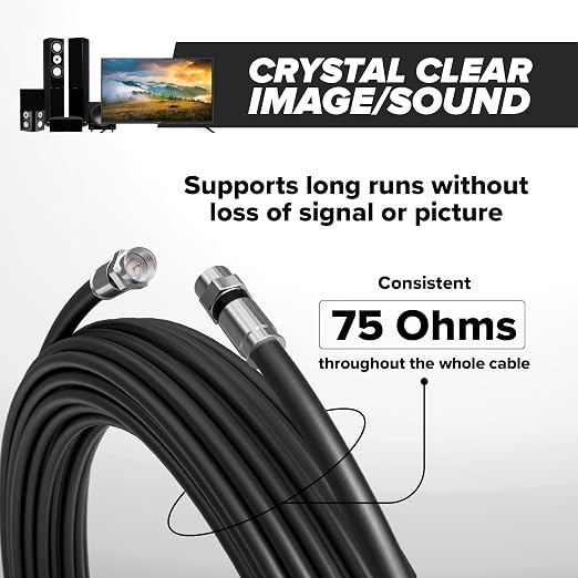 THE CIMPLE CO - RG6 Coaxial Cable 1.5 FT - RG6 Coax Cable - Image 5