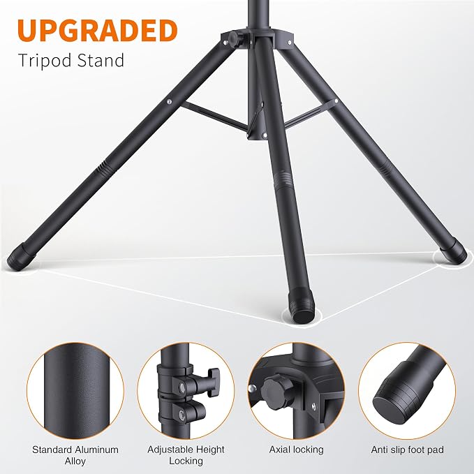 Forlogic Portable T-Shape Backdrop Stand Support Kit 8x5.3ft, Adjustable Photo - Image 5