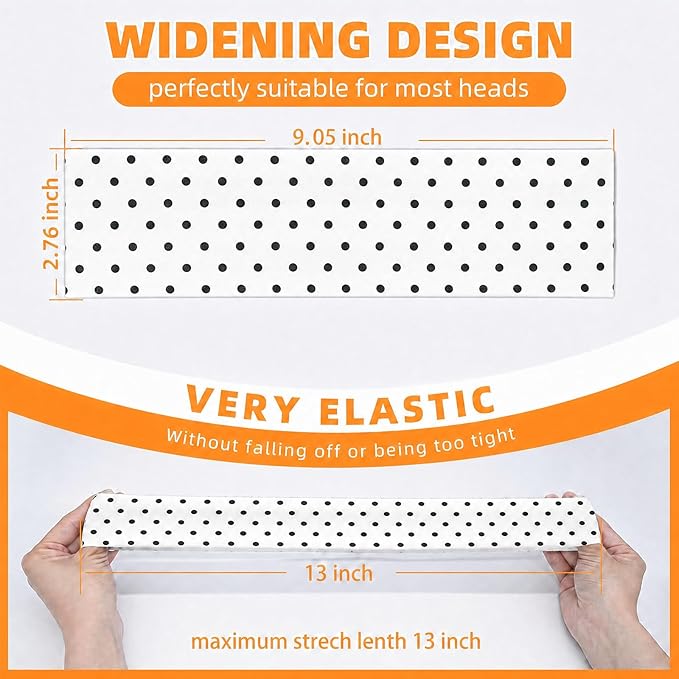 8PCS Summer-Exclusive Non Slip Sports Elastic Soft Running Fashion Headbands - Image 3