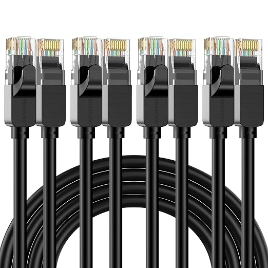 Cat 6 Ethernet Cable 10 ft, Indoor/Outdoor High Speed 10Gbps Internet Cable by Unknown