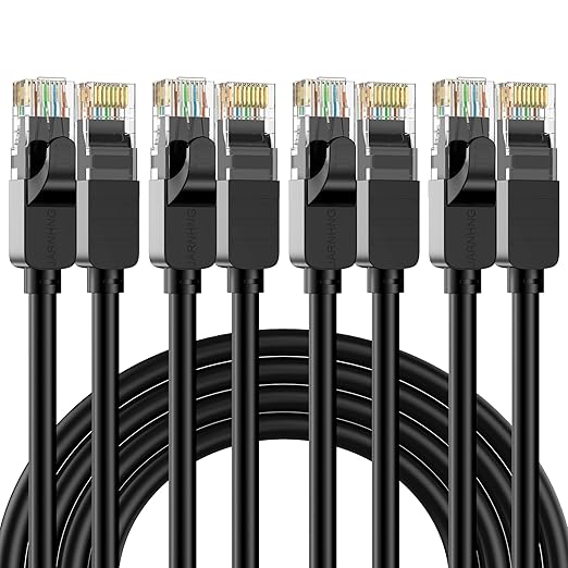 Cat 6 Ethernet Cable 6 ft, Indoor/Outdoor High Speed 10Gbps Internet Cable by Unknown