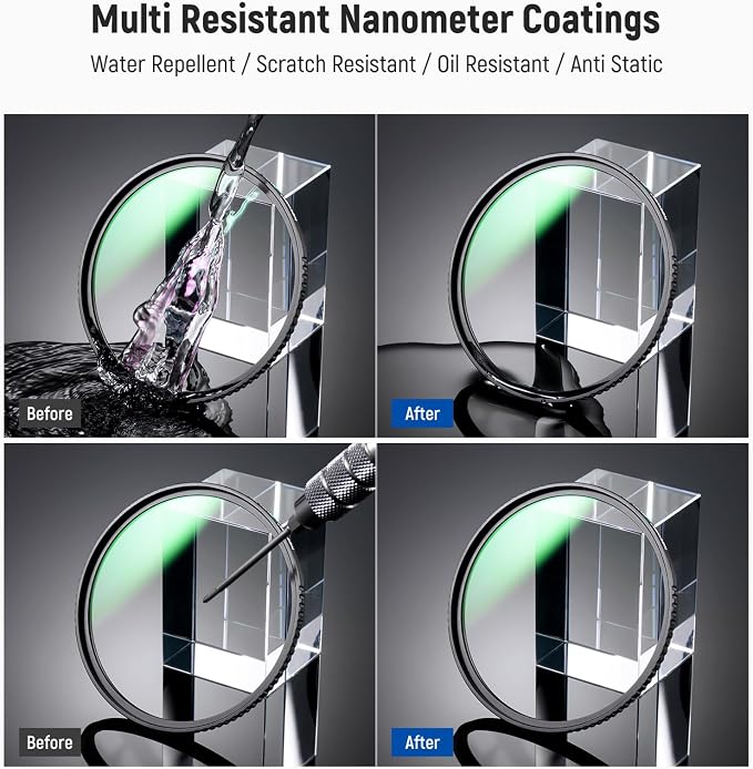NEEWER 72mm MC UV Protection Filter 24 Layer Multi Resistant Nano Coatings/HD - Image 6