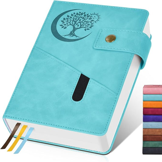 365 Page Thick Lined Journal Notebook for Men Women, A5 Leather Journals for Writing, Hardcover Notebooks for Work, School, Note Taking,Travel, Business,Personal Diary, College Ruled 5.9" x 8.4"