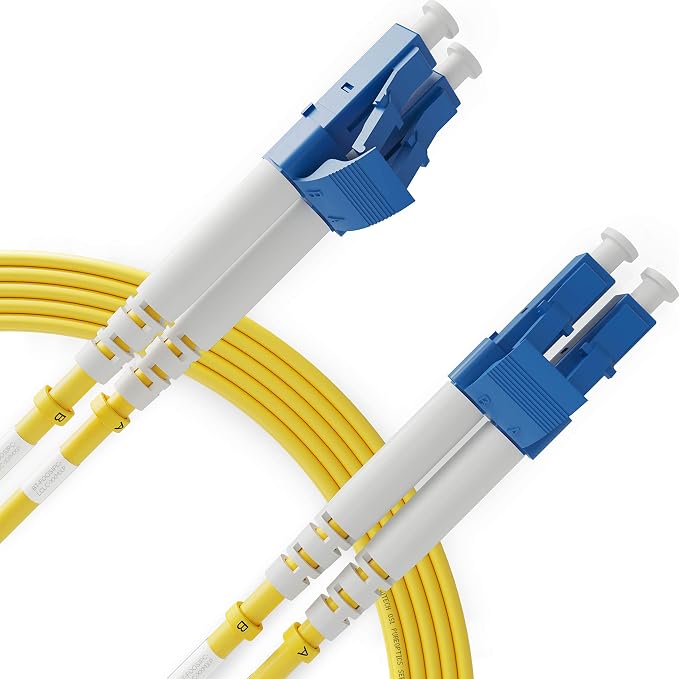 BEYONDTECH 2m LC to LC Fiber Patch Cable – UPC Single-Mode Duplex Fiber Optic by Beyondtech