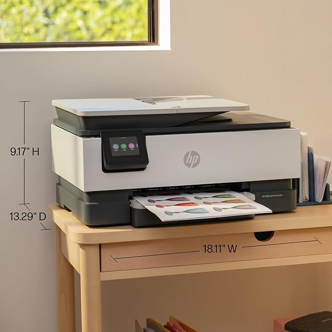 HP OfficeJet Pro 8125e Wireless All-in-One Color Inkjet Printer, Print, scan, Copy, ADF, Duplex Printing, Home & Office, 3 Months of Instant Ink Included (405T6A)