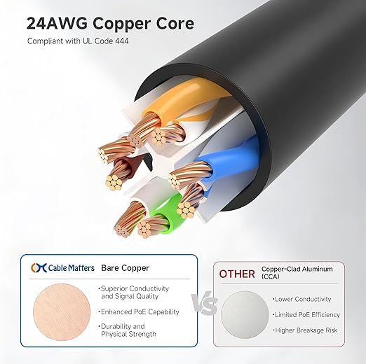 Cable Matters 10Gbps Snagless Short Cat 6 Ethernet Cable - 2ft - Image 6