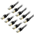 Cat 8 Ethernet Cable 3 ft 10-Pack, Nylon Braided High Speed Heavy Duty Network by Orbram