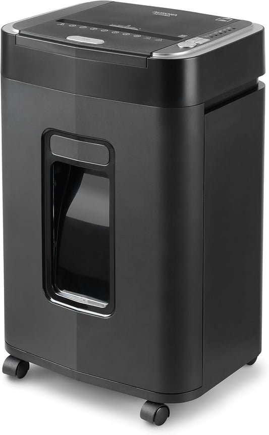 Aurora Professional Grade 150-Sheet Auto Feed Micro-Cut Paper and Credit Card Shredder with 6.3 Gallon Pullout Basket / 60 Minutes/Security Level P-4