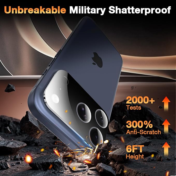 YWXTW [0 Bubbles for iPhone 17 Pro Camera Lens Protector, Full Coverage - Image 3