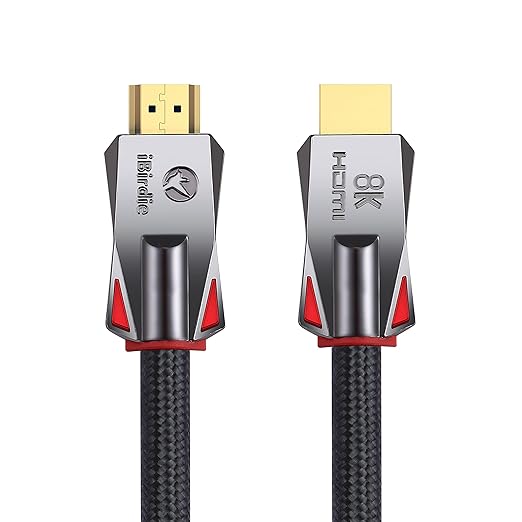 iBirdie 8K Fiber Optic HDMI Cable 50 Feet 16 Metre, Active Unidirectional Cord by iBirdie