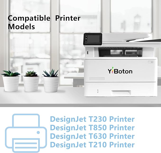 High Yield 712 712XL Ink Cartridges Compatiable with HP 712 Ink for DesignJet DesignJet T650 T630 T250 T230 T210 Printer Ink (4 Pack, 80-ml Black + 29-ml Cyan/Magenta/Yellow)