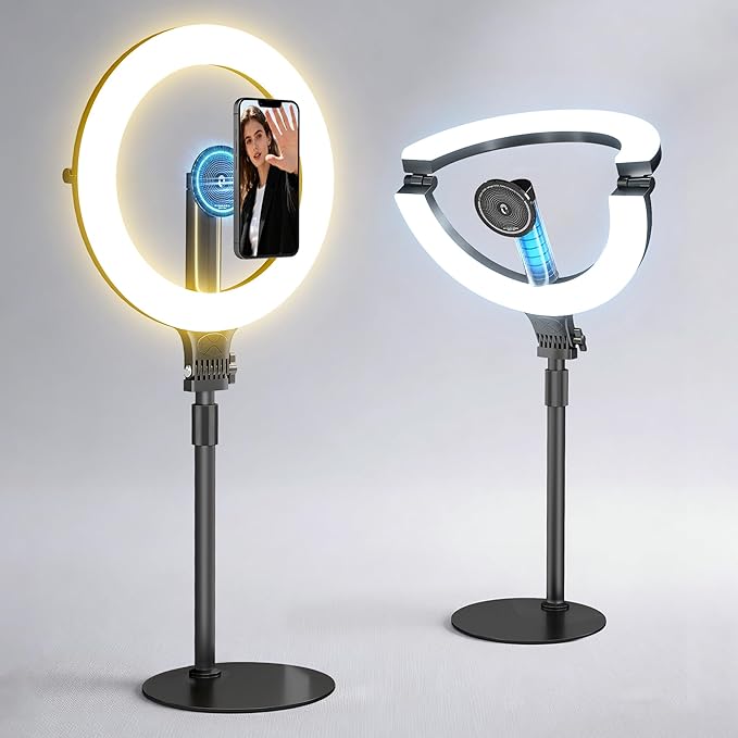 NiceVeedi 10.2” Magnetic Desk Ring Light by NiceVeediOfficial