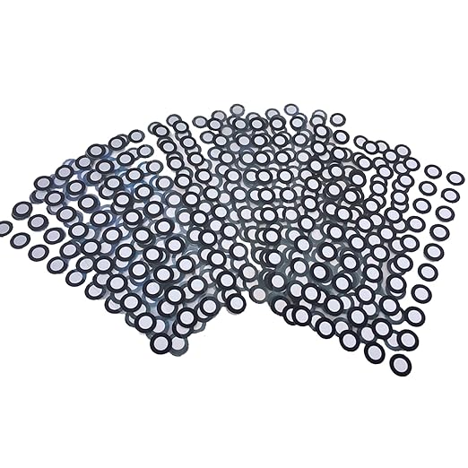 3D Scanner Markers for Industrial and Consumer 3D Scanner Optical Tracking Projects, HogarDeco 6.0mm 3D Scanner Dots 3D Target for Industrial and Interest 3D Scanning (500pcs, Inner 6mm, Outer 10mm）