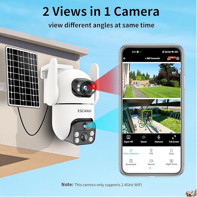 ESCANU Solar Security Cameras Outdoor Wireless, Cameras - Image 3