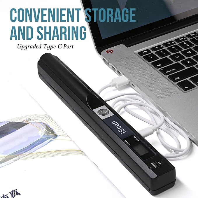 Portable Scanner for Photo A4 Document, Handheld Mobile Scanner - Image 6