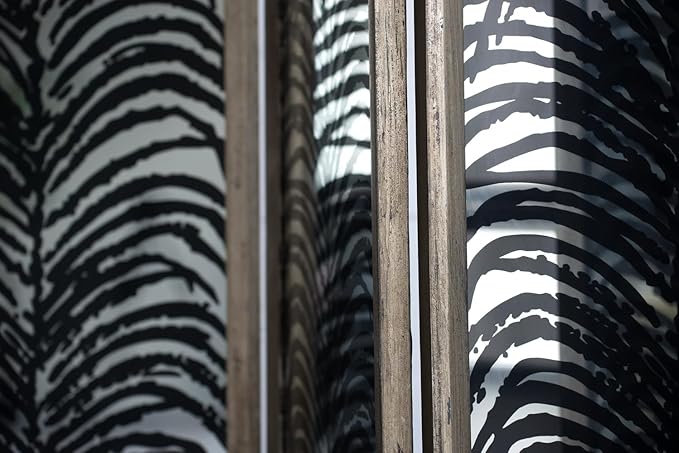 NicBex Room Divider 4 Panel Room Dividers with Durable Metal Frame Partition Room Dividers and Folding Privacy Screens Wall Divider for Home, Office, Room Separation,17.7" W x 1.5" D x 72.8" H, Black