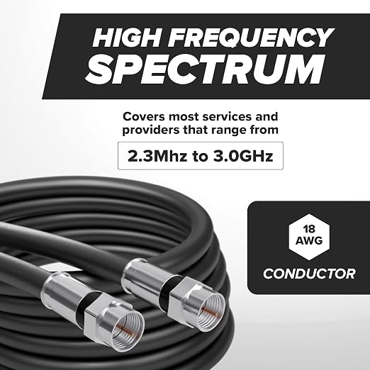 THE CIMPLE CO - RG6 Coaxial Cable 1.5 FT - RG6 Coax Cable - Image 6