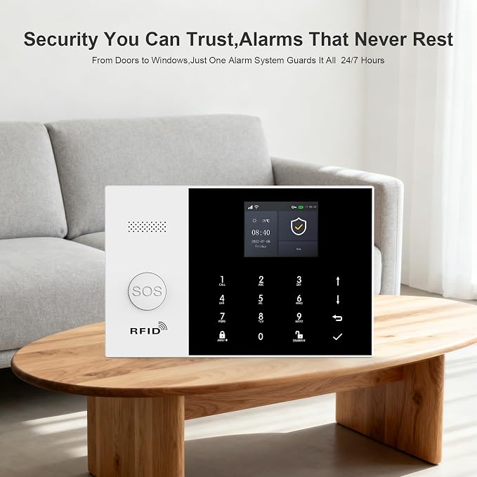 PGST Home Security System, 12 Pieces Wireless Alarm System - Image 2