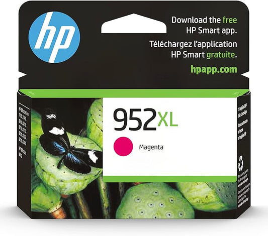 HP 952XL Magenta High-yield Ink Cartridge | Works with HP OfficeJet 8702, HP OfficeJet Pro 7720, 7740, 8210, 8710, 8720, 8730, 8740 Series | Eligible for Instant Ink | L0S64AN