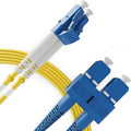 BEYONDTECH 15m LC to SC Fiber Patch Cable – UPC Single-Mode Duplex Fiber Optic by Beyondtech