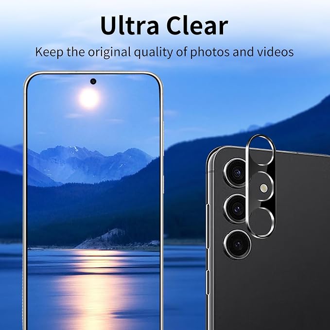 3 Pack Camera Lens Protector for Samsung Galaxy S25 Plus, Tempered Glass Camera - Image 3