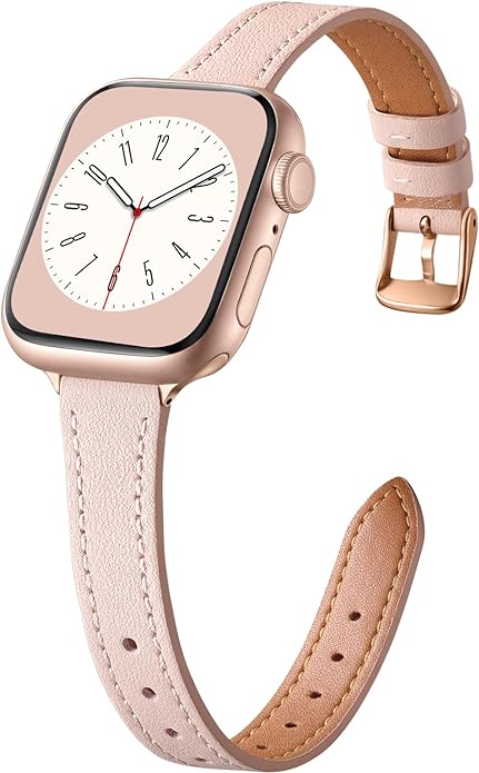 Charlam Slim Leather Band Compatible by Charlam